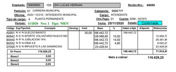 El jefe comunal de Morón,