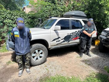 La camioneta en la que