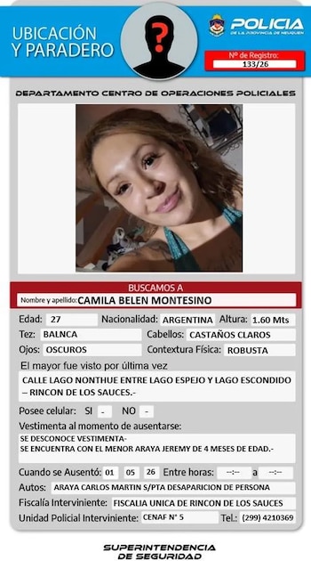 La policía desplegó rastrillajes y abrió una línea para recibir información sobre el caso