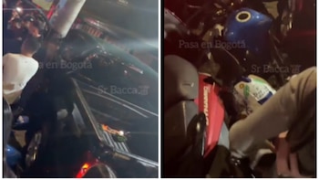 Otro accidente en fila del Burger Master: una camioneta arrolló a motociclistas en Bogotá, hay lesionados