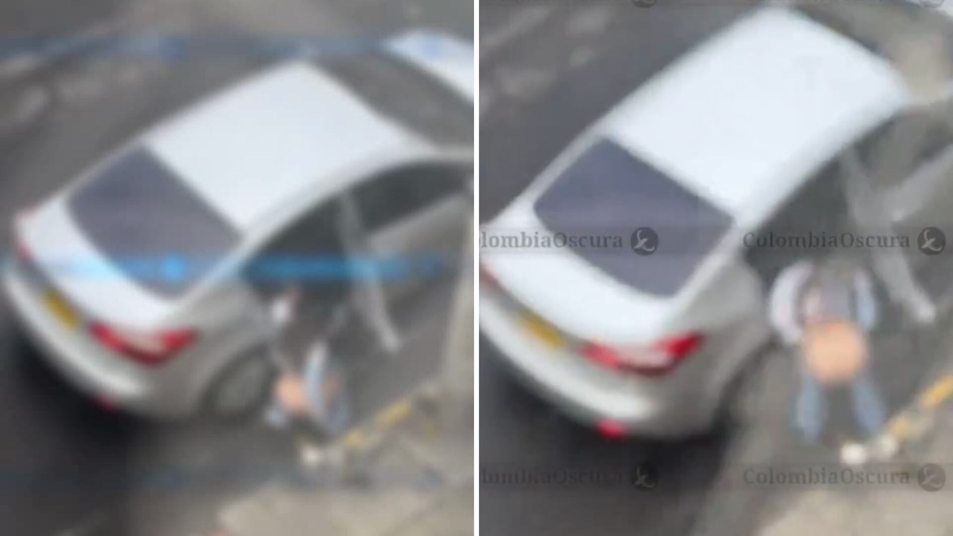 Usuario grabó a mujer en plena calle mientras se bajaba de un carro para hacer sus necesidades fisiológicas en Bogotá: “Degradación humana”