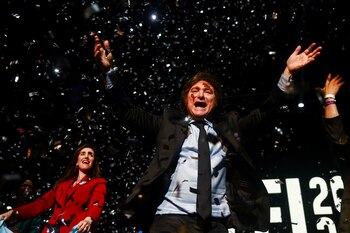 Milei en el cierre de