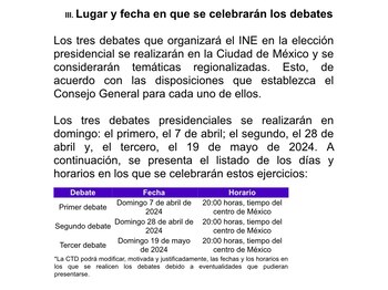 INE tiene propuesta para los