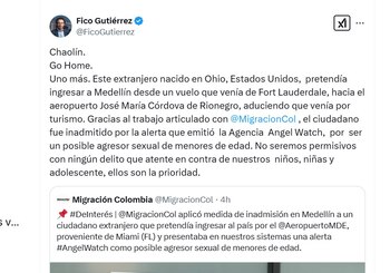 El alcalde de Medellín celebró