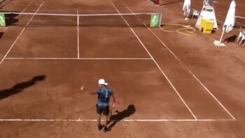 Insólito: un tenista argentino discutió