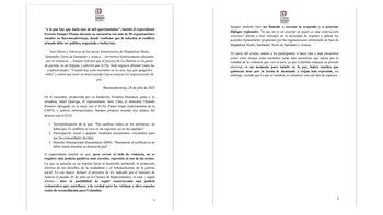 Con este documento, el expresidente