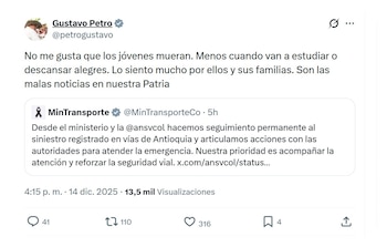 En sus redes sociales, el