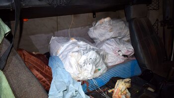 Los paquetes de marihuana estaban