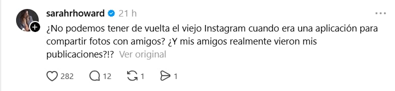 Los usuarios criticaron las modificaciones en la visibilidad de los contenidos y el formato de Instagram. (Threads)