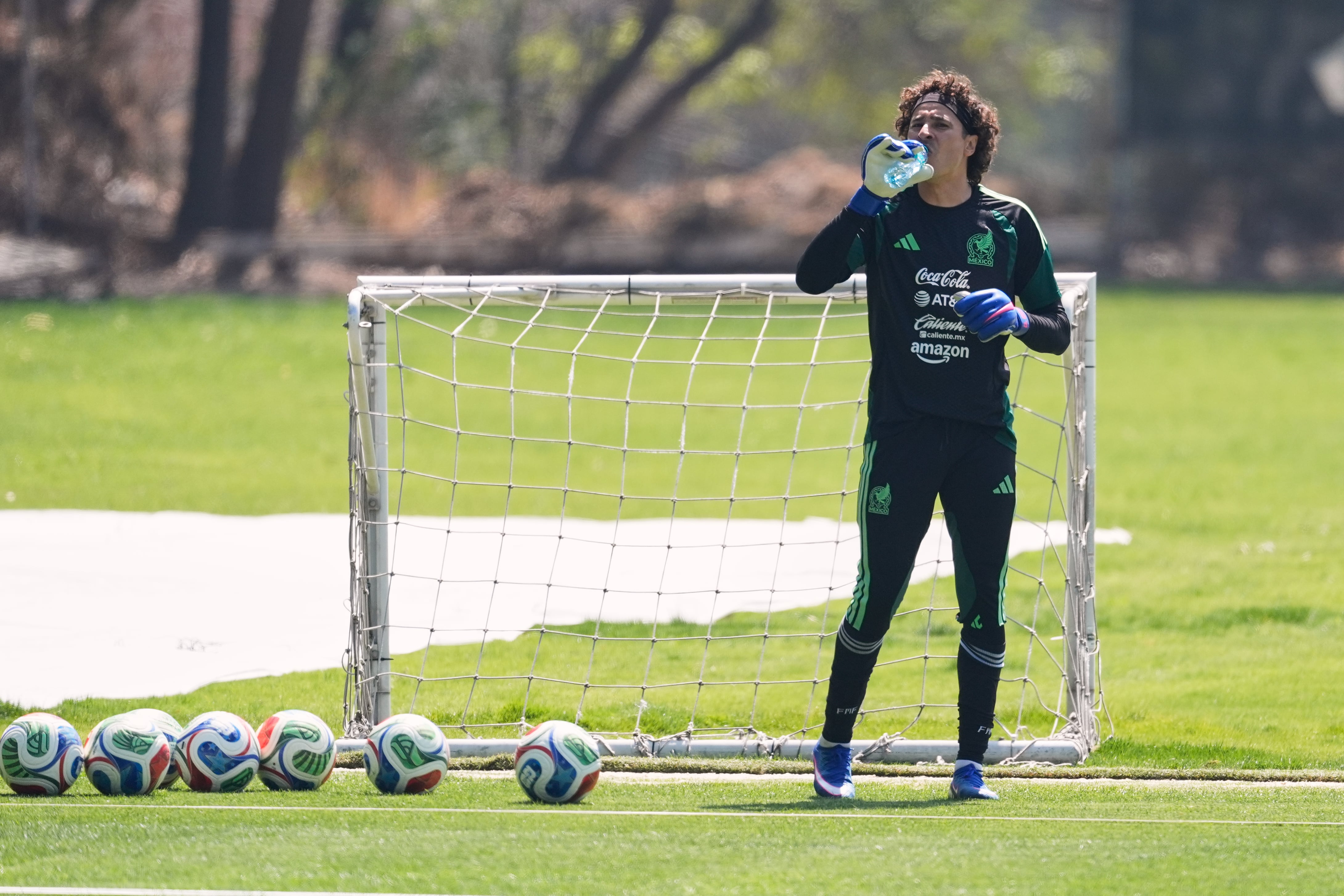 Guillermo Ochoa fue el primer mexicano militando en el extranjero que reportó en el país. (AP Foto/Marco Ugarte)
