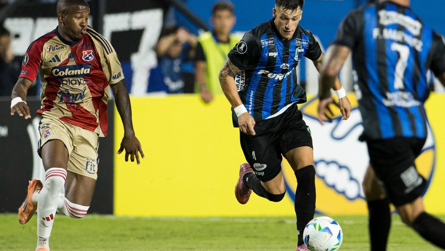 Medellín superó a Liverpool en Uruguay por 2-1 en la ida de la segunda fase previa de la Copa Libertadores - crédito Conmebol