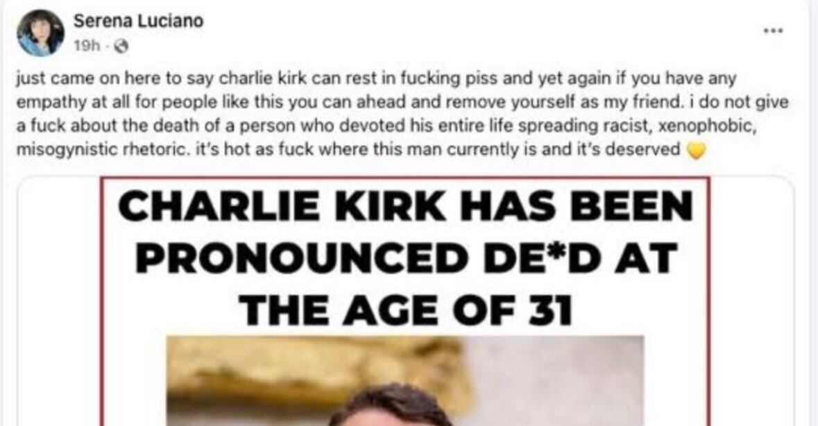 El perfil de la mujer en cuestión fue identificado como Serena Luciano