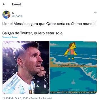 Reacciones Messi último Mundial Qatar