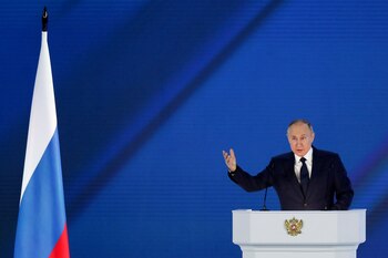 Putin durante su discurso anual