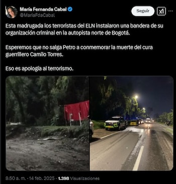 María Fernanda Cabal se pronunció