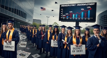 Recién graduados universitarios en Estados