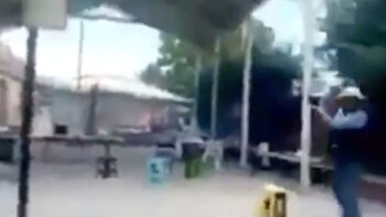 gas lacrimógeno en casilla (Foto: Captura de pantalla)