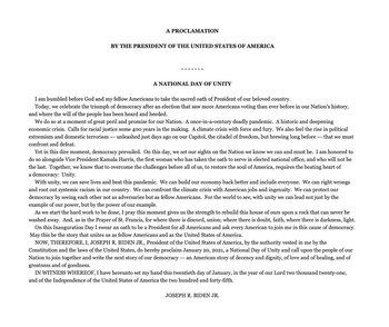 El comunicado firmado por Joe