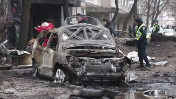 Bombardeo ruso en Kiev. Reuters