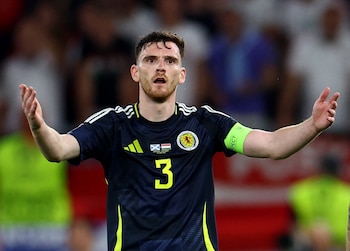 Andy Robertson asume como máxima aspiración liderar a Escocia en el Mundial 2026 y dejar una huella histórica en el fútbol internacional (REUTERS/Lee Smith)