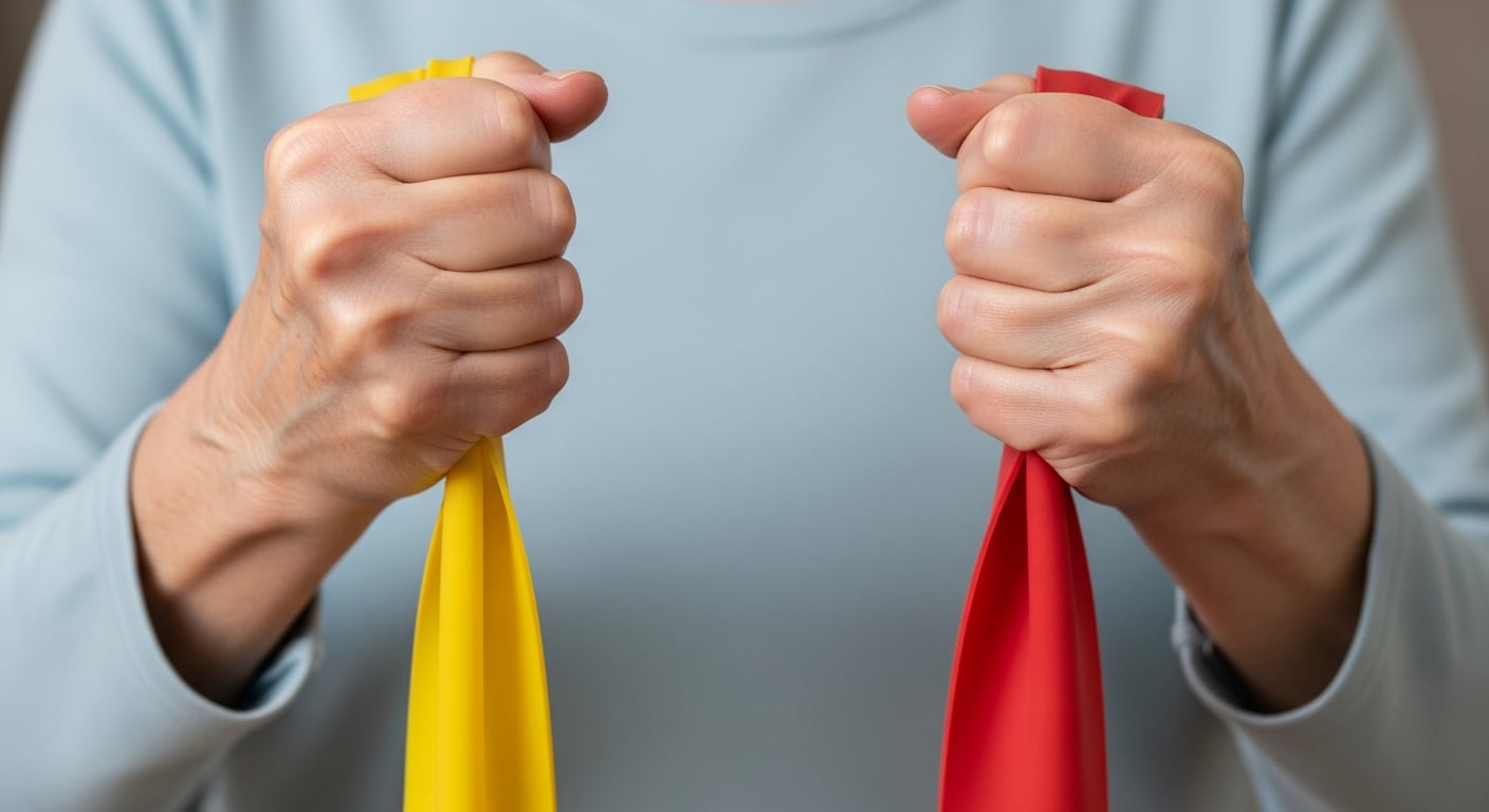 El entrenamiento de fuerza con bandas elásticas contribuye a conservar la masa muscular y la salud ósea en adultos, promoviendo un envejecimiento saludable (Imagen Ilustrativa Infobae)