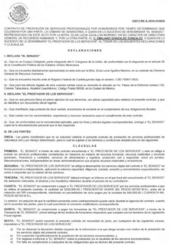 Contratos del Senado revelan pagos por más de 1.2 millones a colaborador de Noroña.