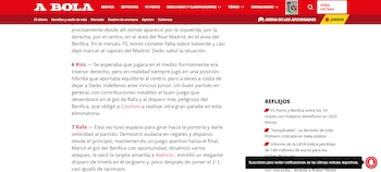 El diario A Bola detalló