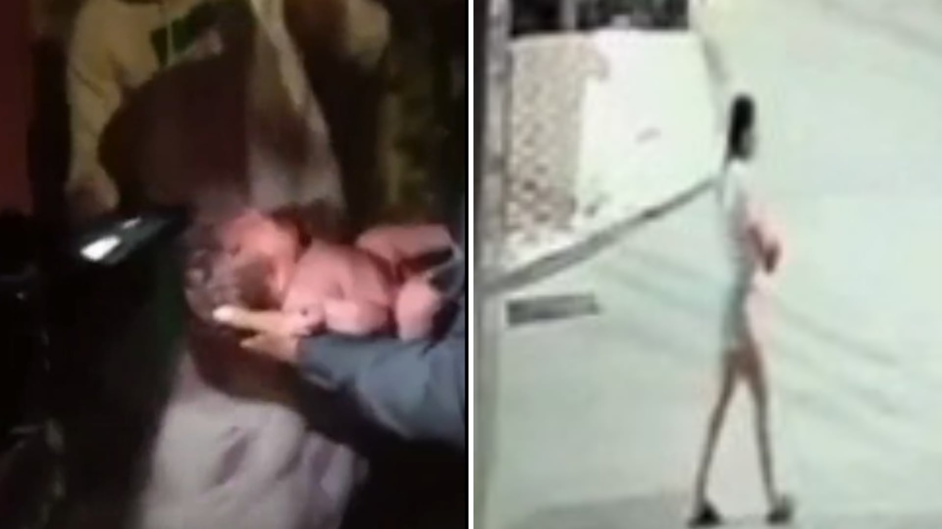 Mujer que habría abandonado a una bebé en una bolsa de basura en Vegachí, Antioquia, quedó registrada en imágenes de una cámara de seguridad