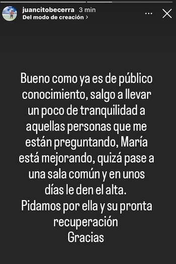 Previamente, el hermano de la