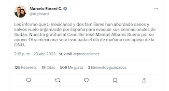 Marcelo Ebrard confirmó el rescate