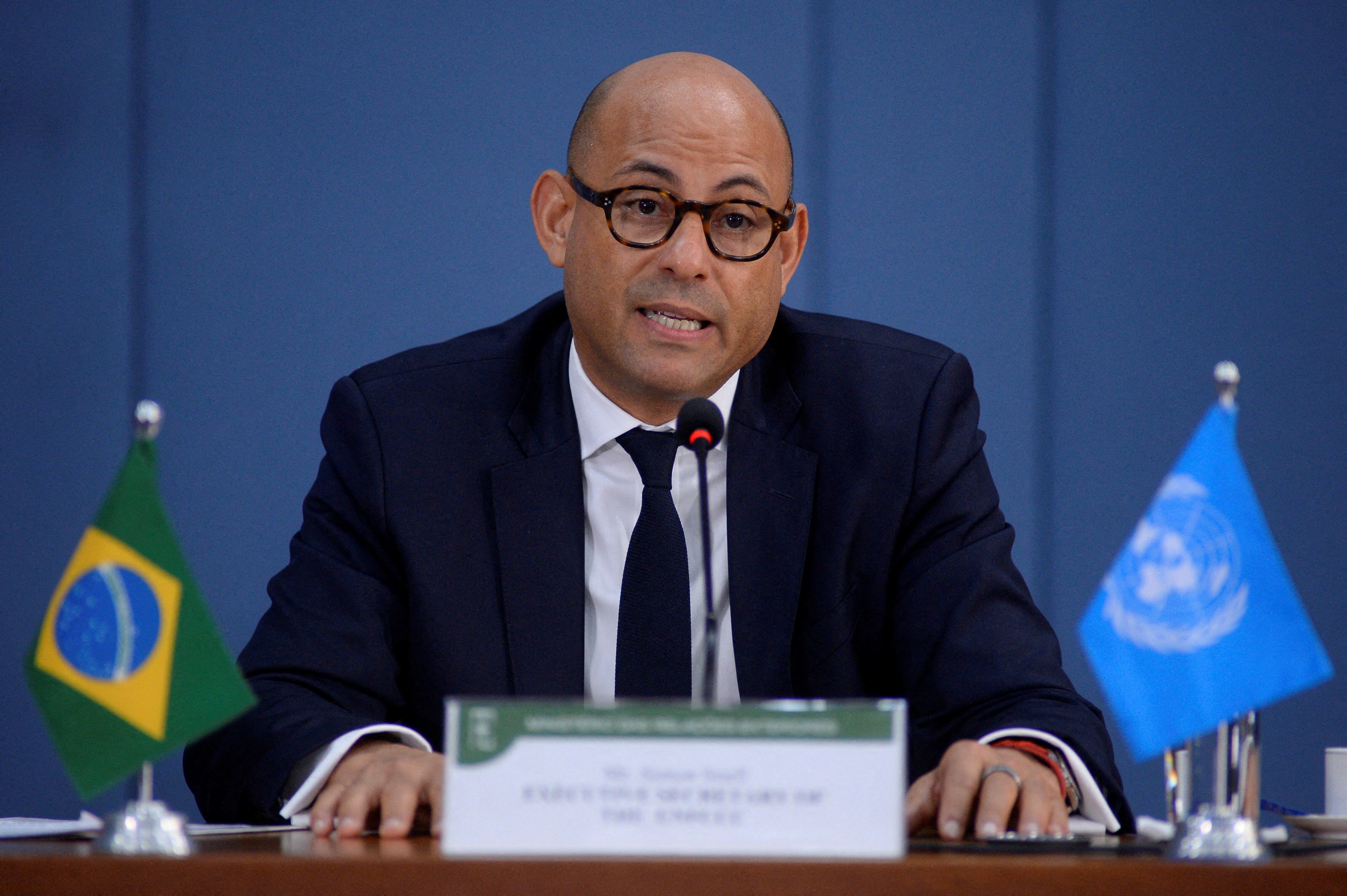 Simon Stiell, secretario de Cambio Climático de la ONU. REUTERS/Andressa Anholete