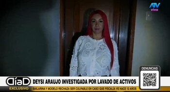 Deysi Araujo niega haber recibido dinero del narcotráfico: “No hay depósitos”. Captura: Día D.