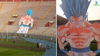 El tifo que lucirá la barra popular de Sporting Cristal en el partido contra Universitario.