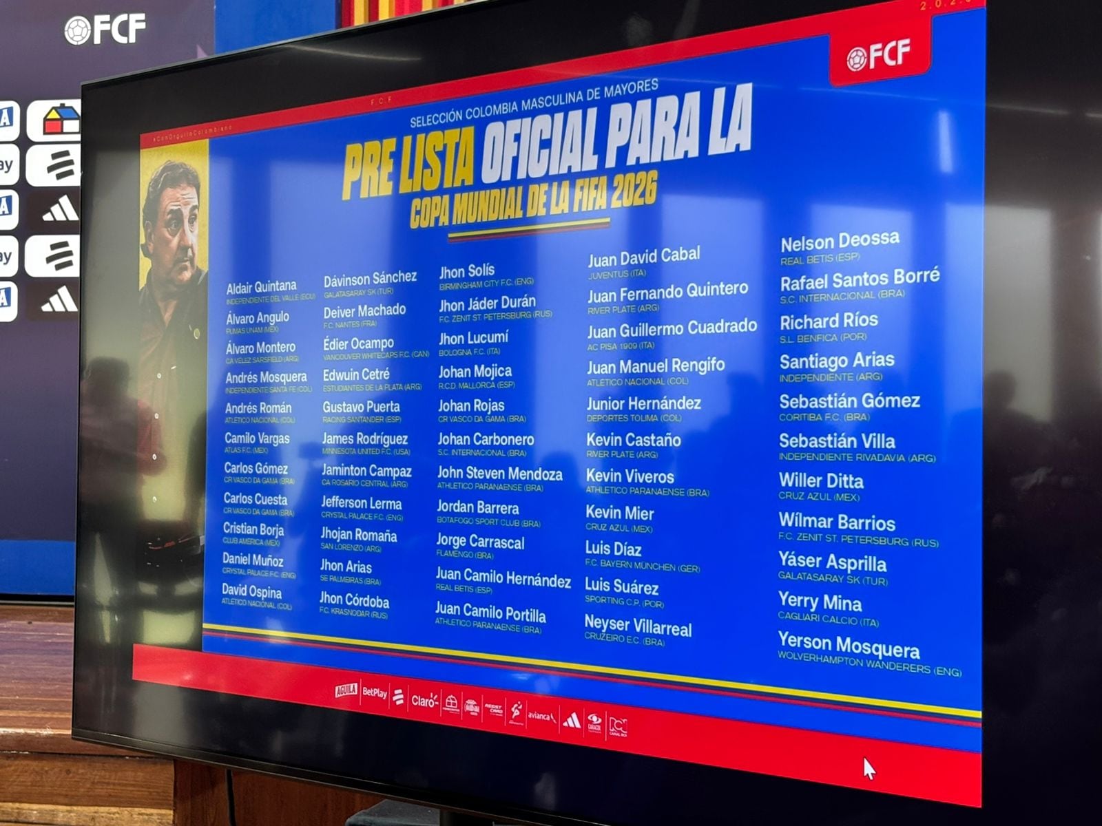 Néstor Lorenzo dio a conocer la prelista de jugadores para el Mundial de 2026, de la que saldrá el grupo oficial - crédito Camilo Zabaleta/Infobae Colombia