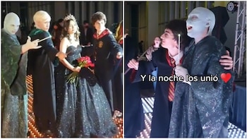 La festejada posó con los