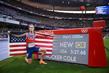 Cole Hocker de Estados Unidos