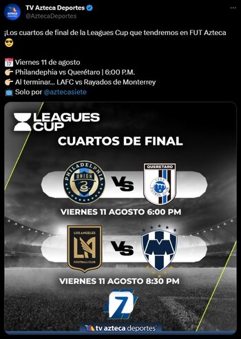 (Twitter/@AztecaDeportes)