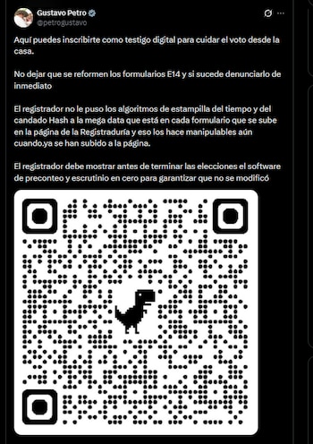 Gustavo Petro - crédito @petrogustavo/X