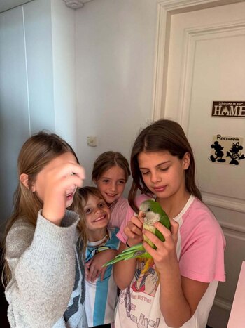 Viggo, Isabella, Francesca y Malaika
