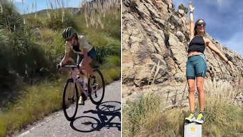 El desafío de Juana Viale en bicicleta a 2 mil metros de altura: “Es hermoso ver lo que el cuerpo puede”