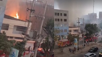 Un incendio de gran magnitud
