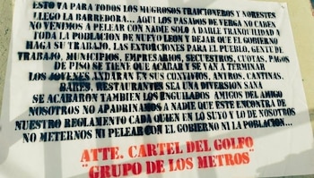 El supuesto comunicado del grupo