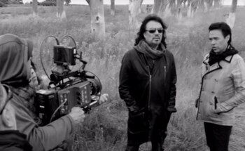 Los Temerarios durante grabación de