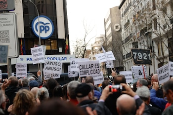 Manifestación organizada por la asociación