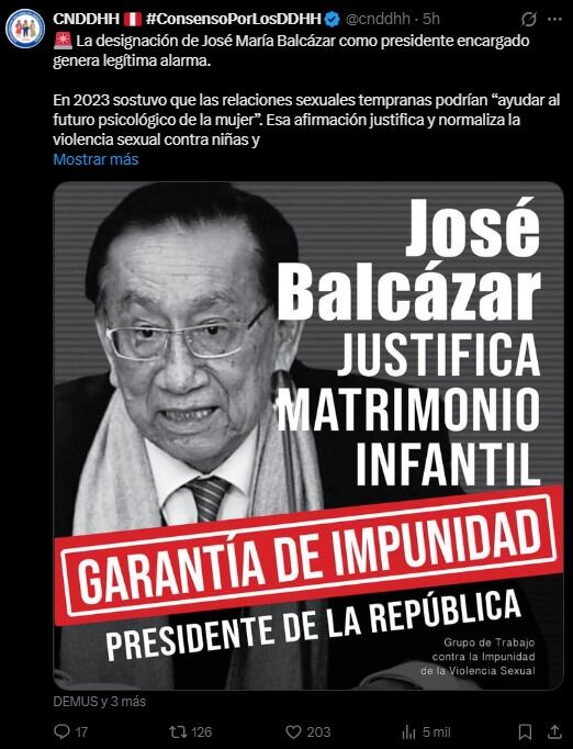 CNDDHH: “Quien dirige el Estado debe garantizar derechos, no vulnerarlos”. X/ @cnddhh.