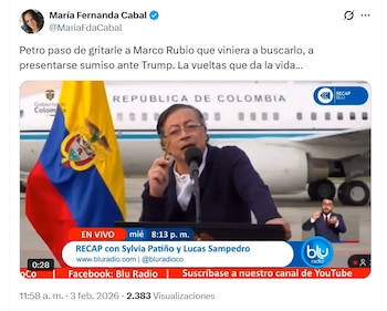 - crédito @MariaFdaCabal/X