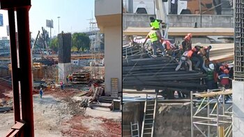 Estructura cae en el Cetram