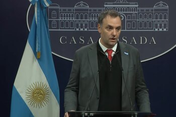 El vocero presidencial Manuel Adorni