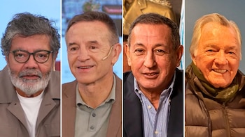 Gerardo Martínez, Jorge Sola, Omar Maturano y Luis Barrionuevo