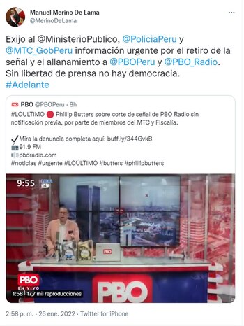 Twitter: se pronuncian por allanamiento